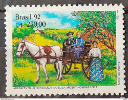 C 1779 Brazil Stamp Arbrafex Argentina Costumes Gauchos Horse Carrete Barrow 1992 Circulated 2 - Usati