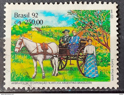 C 1779 Brazil Stamp Arbrafex Argentina Costumes Gauchos Horse Carrete Barrow 1992 Circulated 6 - Gebruikt