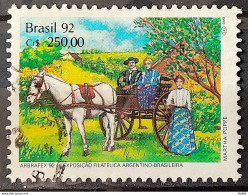 C 1779 Brazil Stamp Arbrafex Argentina Costumes Gauchos Horse Carrete Barrow 1992 Circulated 3 - Used Stamps
