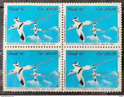 C 1776 Brazil Stamp Conference Rio 92 Fauna Fernando De Noronha Birds 1992 Block Of 4 - Unused Stamps