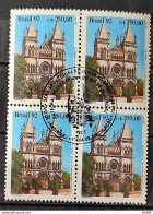 C 1771 Brazil Stamp Religious Architecture Presbyterian Church 1992 Block Of 4 CBC RJ - Ungebraucht