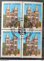 C 1771 Brazil Stamp Church Religious Architecture 1992 Block Of 4 CBC RJ 2 - Unused Stamps