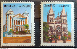 C 1771 Brazil Stamp Religious Architecture Church 1992 Complete Series - Unused Stamps