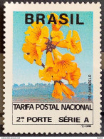 Brazil Regular Stamp RHM 690 Proof Of Franking 2 Size Ipê 1992 Glossy Paper With Phosphorescence - Usati