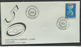 Brazil Envelope FDC 575 1992 Brazilian Legion Assistance Military Economy Previdencia CBC DF - FDC