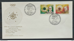 Brazil Envelope FDC 554 1992 Olympiadas Barcelona Spain Shot CBC RJ - FDC