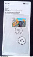 Brazil Brochure Edital 1992 17 Serra Da Capivara With Stamp CBC PI São Raimundo Nonato - Storia Postale