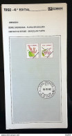 Brazil Brochure Edital 1992 04 Brazilian Flora Without Stamp - Storia Postale
