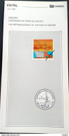Brazil Brochure Edital 1992 03 Port Of Santos Vessel Without Stamp - Storia Postale