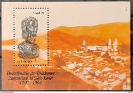 B 91 Brazil Stamp 200 Years Tiradentes History Minas Gerais 1992 - Unused Stamps