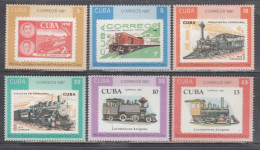 Cuba 1987 - 150 Years Of Railways In Cuba, Mi-Nr. 3142A/47A, MNH** - Ongebruikt