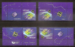 LITHUANIA 2014●First Lithuanian Satellites●all Possible Labels From Big Sheet●Mi 1170 4xx●MNH - Europa