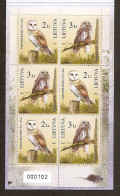 LITHUANIA 2014●Owls●Booklet Mi1156-57●MNH - Litauen