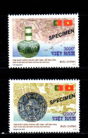 Vietnam Viet Nam MNH Specimen Stamps 2016 : Joint Issue Portugal - Antique / Porcelain / China / Map (Ms1068) - Vietnam