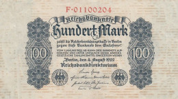 Germany #75, 100 Mark 1922 Banknote - 100 Mark