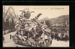 AK Nice, Carnaval, S. M. Carnaval LIII., Umzugswagen Zu Fasching  - Carnevale