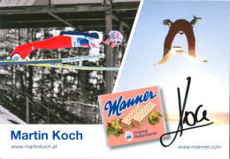 2) Autogramm Manner AK Skispringer Martin Koch Olympiasieger Villach Kärnten Österreich Austria Autriche Ski-jumping ÖSV - Autographes