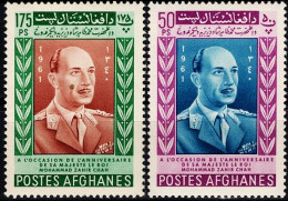 AFH028 Afghanistan 1961 King Shah 2v MNH - Afghanistan