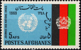 AFH034 Afghanistan 1969 United Nations Day-Flag 1v MNH - Afganistán