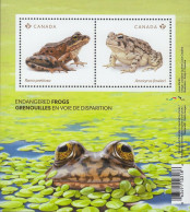 Canada 2024, Endangered Animal, Reptile, Frog, Pond, Leaf,  MS Sheet MNH(**) - Ungebraucht