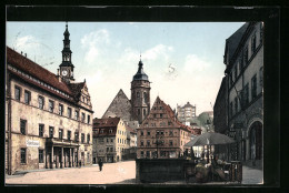 AK Pirna, Am Marktplatz  - Pirna