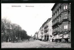 AK Wiesbaden, Blick Auf Die Rheinstrasse  - Wiesbaden