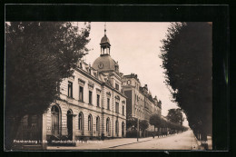 AK Frankenberg I. Sa., Humboldtstrasse Und Postamt  - Frankenberg