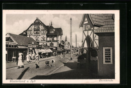 AK Westerland A. Sylt, Strandstrasse Mit Geschäften  - Sylt