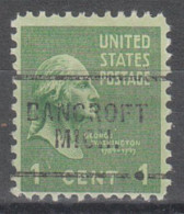 USA Precancel Vorausentwertungen Preo Locals Michigan, Bancroft 703 - Precancels