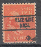 USA Precancel Vorausentwertungen Preo Locals Michigan, Base Line 734 - Precancels