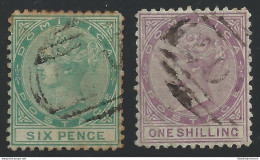 1874 DOMINICA - SG N° 2/3   2 Valori   USED - Other & Unclassified