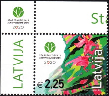 LATVIA 2020-07 FLORA: International Year Of Plants Health. CORNER, MNH - Environment & Climate Protection