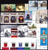 LATVIA 2016-20 Topical Collection. Clean-up, MNH. 88% Face Value - Collections (sans Albums)