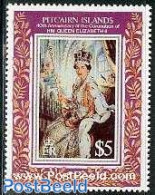 Pitcairn Islands 1993 Coronation Anniversary 1v, Mint NH, History - Kings & Queens (Royalty) - Familles Royales