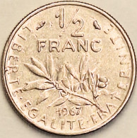 France - 1/2 Franc 1967, KM# 931.1 (#4286) - 1/2 Franc