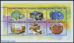 Mozambique 1999 Minerals 6v M/s (6x12500), Mint NH, History - Geology - Mosambik
