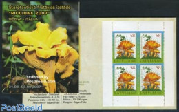 Latvia 2007 Mushrooms Booklet, Mint NH, Nature - Mushrooms - Stamp Booklets - Funghi