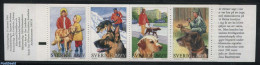Sweden 2001 Dogs 4v In Booklet, Mint NH, Nature - Transport - Dogs - Stamp Booklets - Automobiles - Ongebruikt