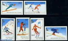 Chad 1979 Winter Olympic Games 6v Imperforated, Mint NH, Sport - Olympic Winter Games - Skiing - Other & Unclassified