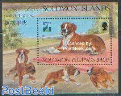 Solomon Islands 1994 Hong Kong/Dogs S/s, Mint NH, Nature - Dogs - Philately - Islas Salomón (1978-...)