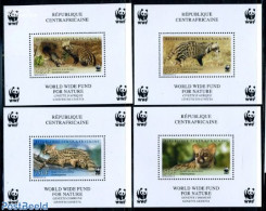 Central Africa 2007 WWF, Civette 4 S/s, Mint NH, Nature - Zentralafrik. Republik