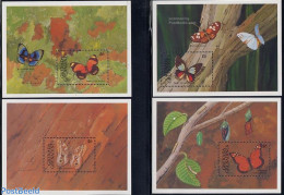 Grenada Grenadines 1991 Butterflies 4 S/s, Mint NH, Nature - Butterflies - Grenada (1974-...)