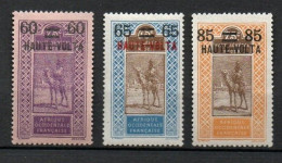 HAUTE-VOLTA 1922/25 .  N°s 21 , 22 , 23 . Neufs *(MH) . - Unused Stamps