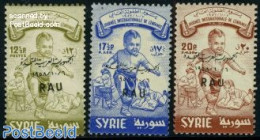 Syria 1958 Children Aid 3v, Mint NH - Siria