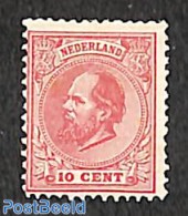 Netherlands 1875 10c, Perf. 12.5:12, Stamp Out Of Set, Unused (hinged) - Neufs