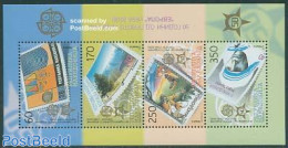 North Macedonia 2005 50 Years Europa Stamps S/s, Mint NH, History - Sport - Europa Hang-on Issues - Cycling - Stamps O.. - Ideas Europeas