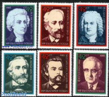 Bulgaria 1985 Composers 6v, Mint NH, Performance Art - Music - Unused Stamps