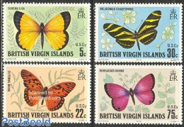 Virgin Islands 1978 Butterflies 4v, Mint NH, Nature - Butterflies - British Virgin Islands