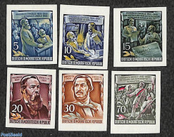Germany, DDR 1955 F. Engels 6v Imperforated, Mint NH - Unused Stamps