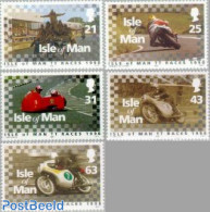 Isle Of Man 1998 Tourist Trophy 5v, Mint NH, Transport - Motorcycles - Motorfietsen